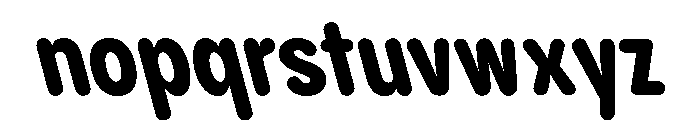 PPPangramSansRoundedCondensed ExtraboldReclined Instance Font LOWERCASE