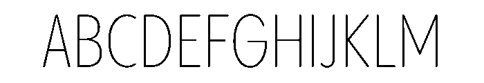 PPPangramSansRoundedCondensed Extralight Instance Font UPPERCASE