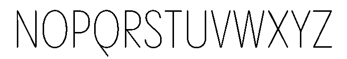 PPPangramSansRoundedCondensed Extralight Instance Font UPPERCASE