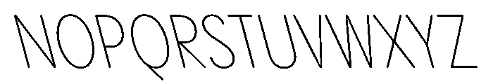 PPPangramSansRoundedCondensed ExtralightReclined Instance Font UPPERCASE