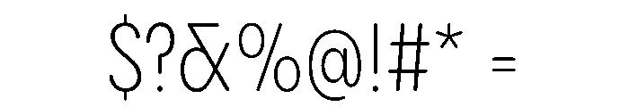 PPPangramSansRoundedCondensed Light Instance Font OTHER CHARS