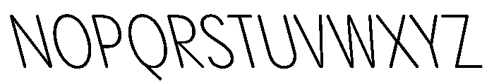 PPPangramSansRoundedCondensed LightReclined Instance Font UPPERCASE