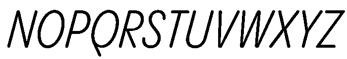 PPPangramSansRoundedCondensed RegularItalic Instance Font UPPERCASE