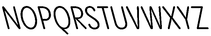 PPPangramSansRoundedCondensed RegularReclined Instance Font UPPERCASE