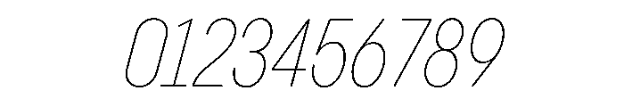 PPPangramSansRoundedCondensed ThinItalic Instance Font OTHER CHARS