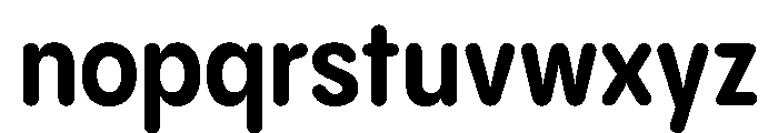 PPPangramSansRoundedNarrow Bold Instance Font LOWERCASE