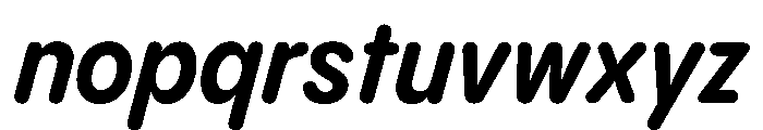 PPPangramSansRoundedNarrow BoldItalic Instance Font LOWERCASE