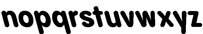 PPPangramSansRoundedNarrow ExtraboldReclined Instance Font LOWERCASE