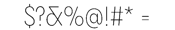 PPPangramSansRoundedNarrow Extralight Instance Font OTHER CHARS
