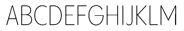 PPPangramSansRoundedNarrow Extralight Instance Font UPPERCASE