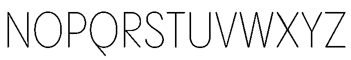 PPPangramSansRoundedNarrow Extralight Instance Font UPPERCASE