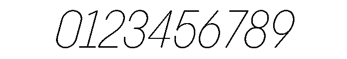 PPPangramSansRoundedNarrow ExtralightItalic Instance Font OTHER CHARS