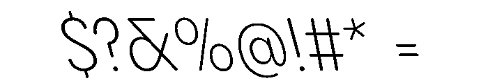 PPPangramSansRoundedNarrow LightReclined Instance Font OTHER CHARS