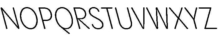 PPPangramSansRoundedNarrow LightReclined Instance Font UPPERCASE