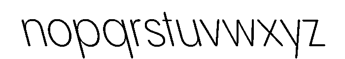 PPPangramSansRoundedNarrow LightReclined Instance Font LOWERCASE