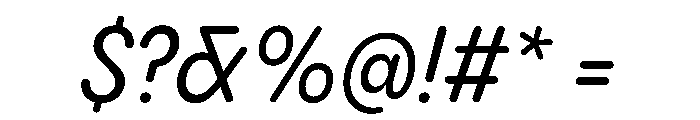 PPPangramSansRoundedNarrow MediumItalic Instance Font OTHER CHARS
