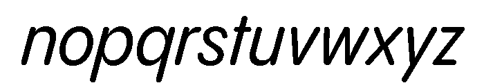 PPPangramSansRoundedNarrow MediumItalic Instance Font LOWERCASE
