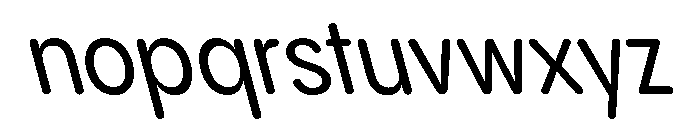 PPPangramSansRoundedNarrow MediumReclined Instance Font LOWERCASE