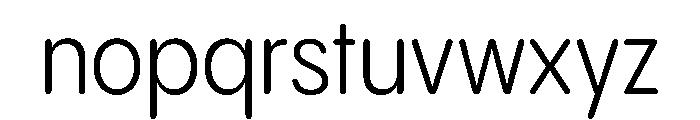 PPPangramSansRoundedNarrow Regular Instance Font LOWERCASE