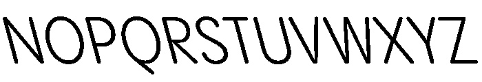PPPangramSansRoundedNarrow RegularReclined Instance Font UPPERCASE