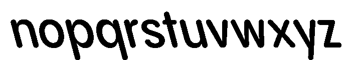 PPPangramSansRoundedNarrow SemiboldReclined Instance Font LOWERCASE
