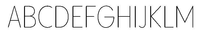 PPPangramSansRoundedNarrow Thin Instance Font UPPERCASE