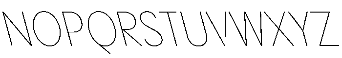 PPPangramSansRoundedNarrow ThinReclined Instance Font UPPERCASE
