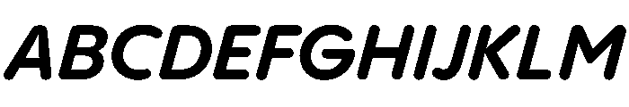 PPPangramSansRoundedNormal BoldItalic Instance Font UPPERCASE