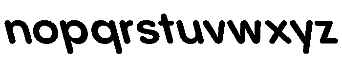 PPPangramSansRoundedNormal BoldReclined Instance Font LOWERCASE
