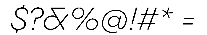 PPPangramSansRoundedNormal LightItalic Instance Font OTHER CHARS
