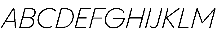 PPPangramSansRoundedNormal LightItalic Instance Font UPPERCASE