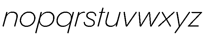 PPPangramSansRoundedNormal LightItalic Instance Font LOWERCASE