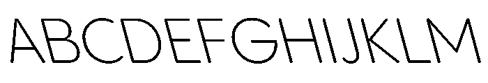 PPPangramSansRoundedNormal LightReclined Instance Font UPPERCASE