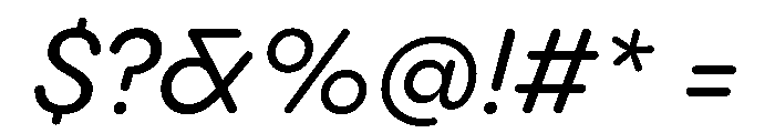 PPPangramSansRoundedNormal MediumItalic Instance Font OTHER CHARS