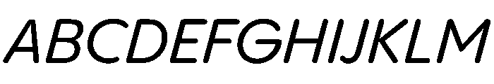 PPPangramSansRoundedNormal MediumItalic Instance Font UPPERCASE