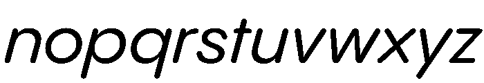 PPPangramSansRoundedNormal MediumItalic Instance Font LOWERCASE