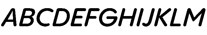 PPPangramSansRoundedNormal SemiboldItalic Instance Font UPPERCASE
