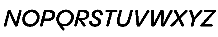 PPPangramSansRoundedNormal SemiboldItalic Instance Font UPPERCASE