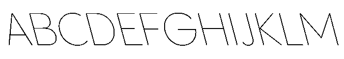 PPPangramSansRoundedNormal ThinReclined Instance Font UPPERCASE