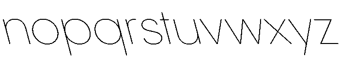 PPPangramSansRoundedNormal ThinReclined Instance Font LOWERCASE