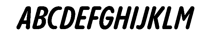 PPPangramSansRoundedSlim BoldItalic Instance Font UPPERCASE