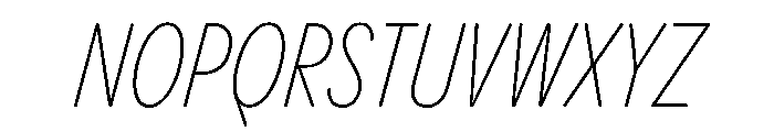 PPPangramSansRoundedSlim ExtralightItalic Instance Font UPPERCASE