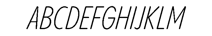 PPPangramSansRoundedSlim LightItalic Instance Font UPPERCASE