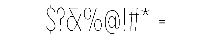 PPPangramSansRoundedSlim Thin Instance Font OTHER CHARS