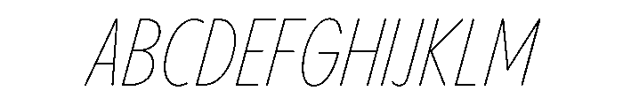 PPPangramSansRoundedSlim ThinItalic Instance Font UPPERCASE
