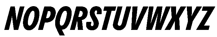 PPPangramSansSlim ExtraboldItalic Instance Font UPPERCASE