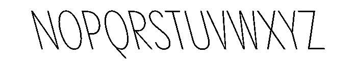 PPPangramSansSlim ExtralightReclined Instance Font UPPERCASE