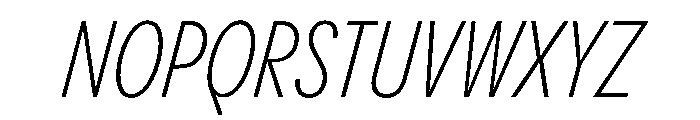PPPangramSansSlim LightItalic Instance Font UPPERCASE