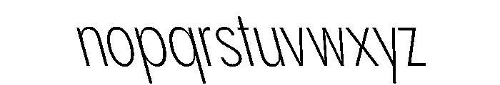 PPPangramSansSlim LightReclined Instance Font LOWERCASE