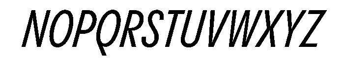 PPPangramSansSlim MediumItalic Instance Font UPPERCASE